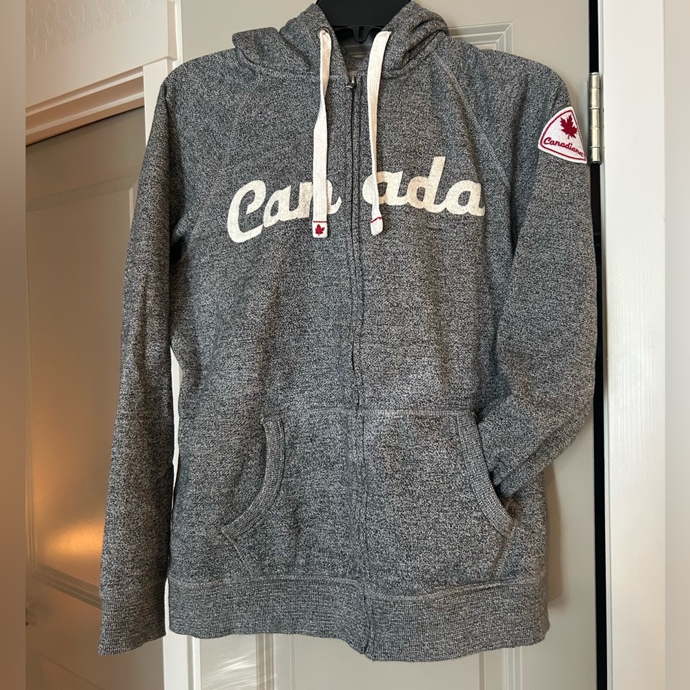Canada zip up hooded sweatshirt